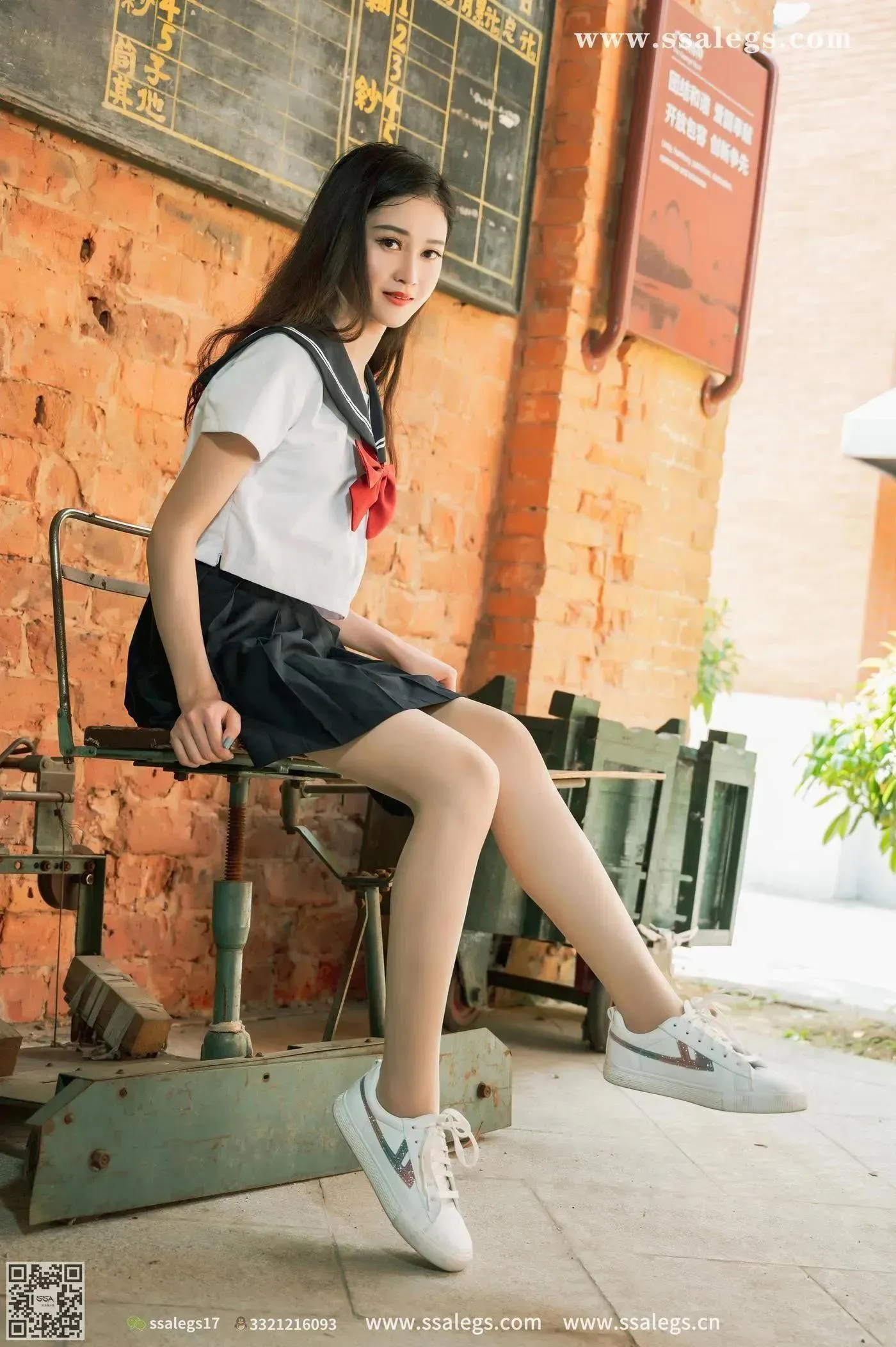 [SSA丝社]超清写真 NO.422 漫漫白色jk制服肉丝写真(下) [84P]插图3